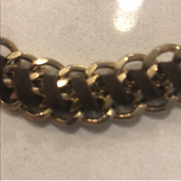 Francesca’s 😍 Gold and Leather Braided Bracelet - Picture 4 of 4